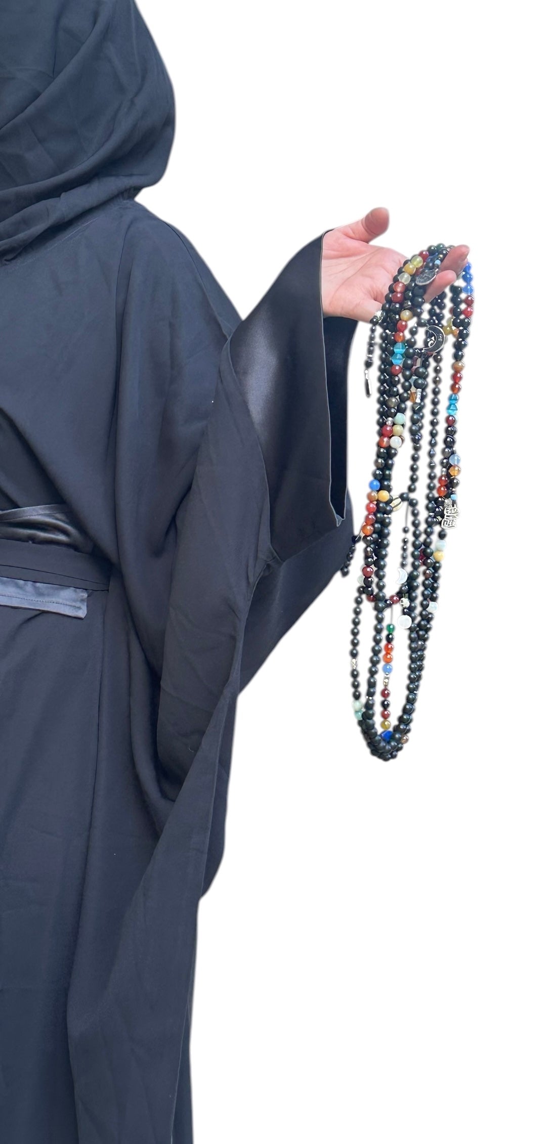 BLACK PAPILLON ABAYA.