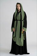 MULTI  FASHION OLIVE ABAYA.