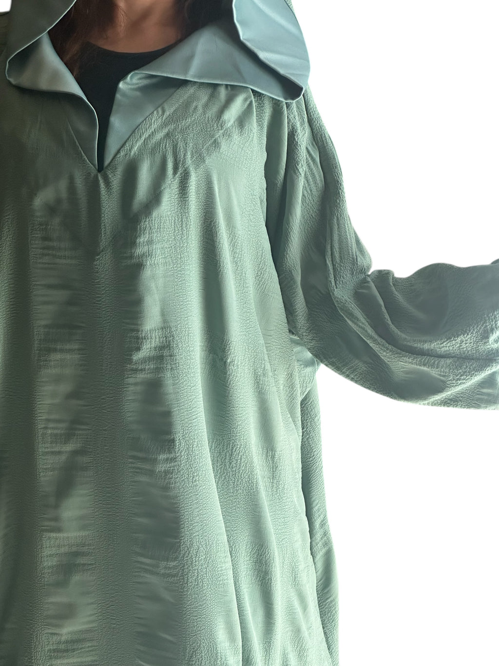 MINT GREEN MOROCCAN  MALAS ABAYA.