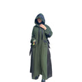 OLIVE GREEN CREPE ABAYA.